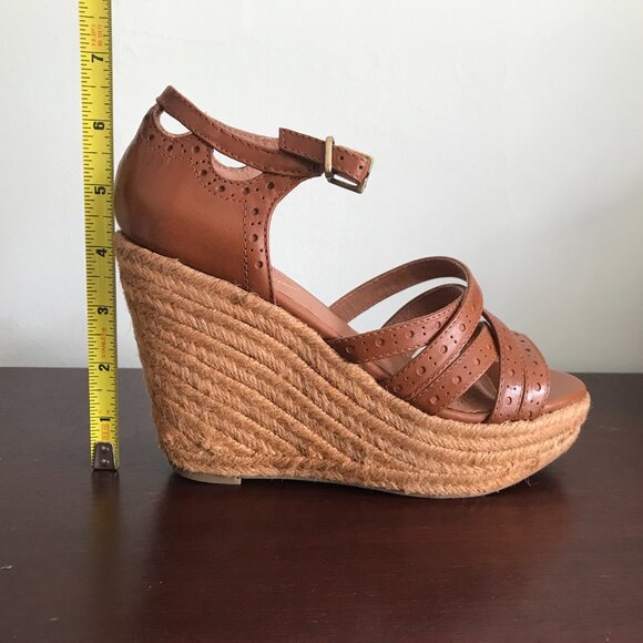 Corso Como | "Daytime" Brown Espadrille Wedge Sandals - Picture 12 of 12